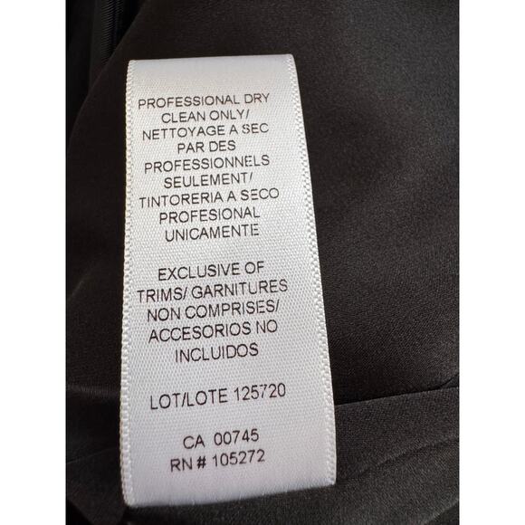 NEW AMUR Black Ruched Size Zip Kehlani Tie Mini Skirt Size 6 DESIGNER FORMAL - Picture 10 of 10